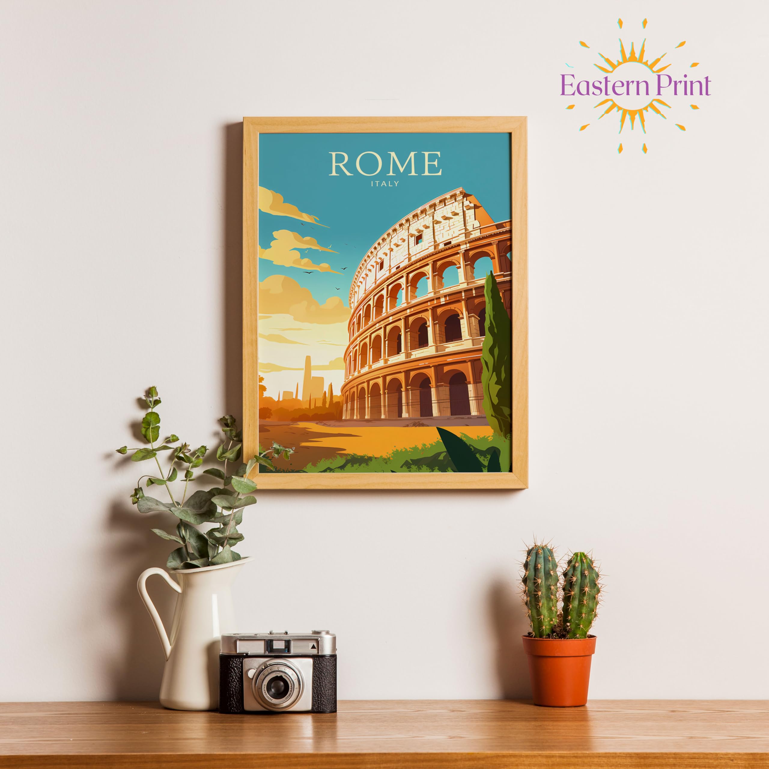 Amazon.com: Eastern Print Rome Poster, Travel Poster, City Prints